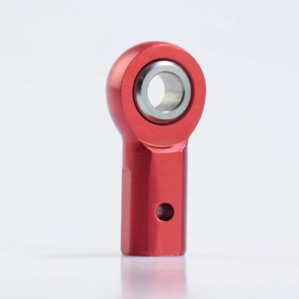 Red anodized 7075-T6 aluminum female rod end