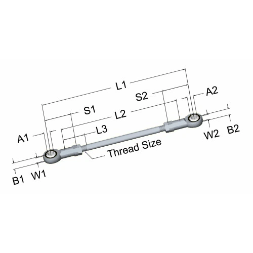 lcr-030-linkage-connecting-rod-20-75-in-3-8-24-rh-lh-thread-3-8-in-bores-nylon-race
